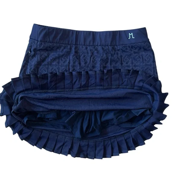 J McLaughlin Navy Agnes Skort Minnie Wave Bubble Size Small - Picture 3 of 7